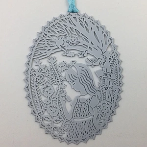Girl and fairy tale book mark for gift