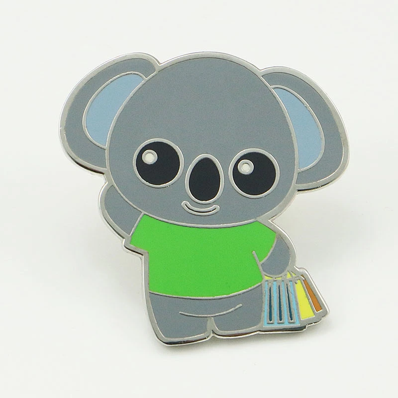 Animal cartoon pin badge