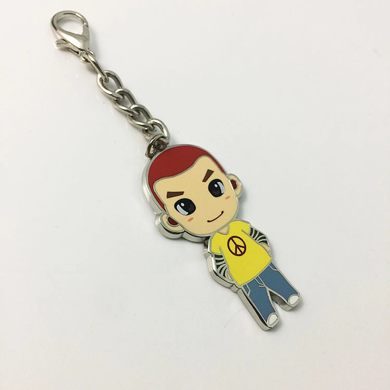 Metal anime keychain
