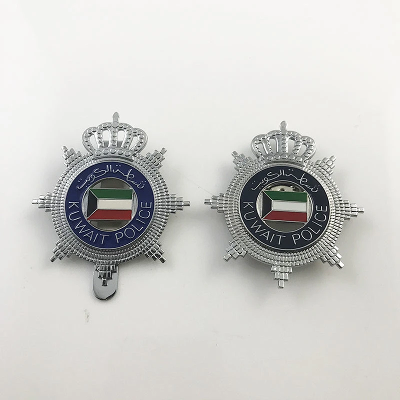 kuwait metal badges for gift