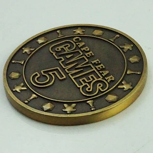 Antique gold game souvenir coin
