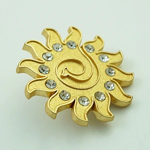 Sun lapel pin badge