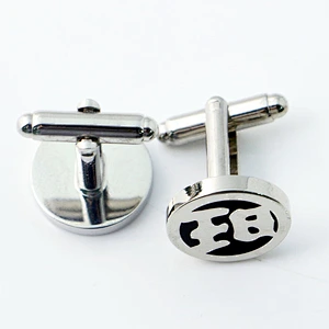 Custom enamel cufflinks