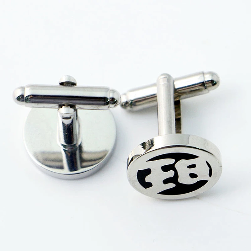 Custom enamel cufflinks