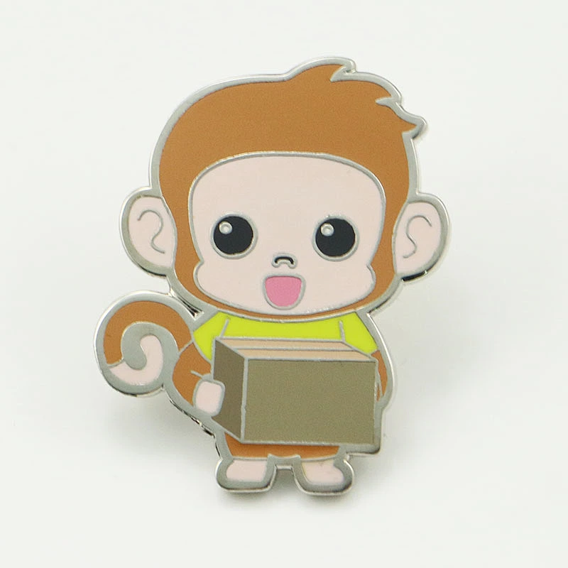 Animal cartoon pin badge