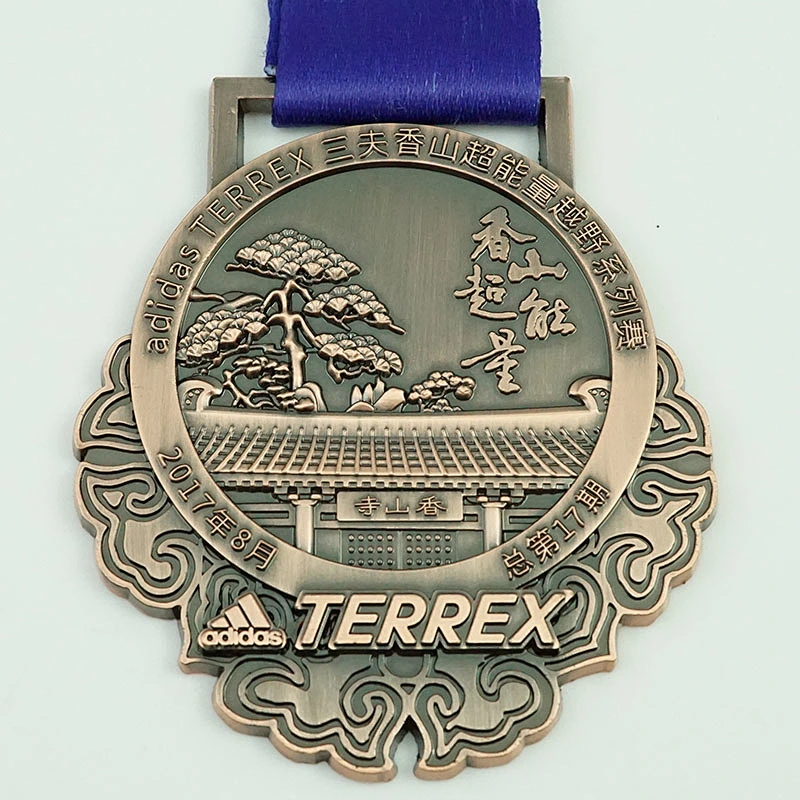 Antique race metal medal