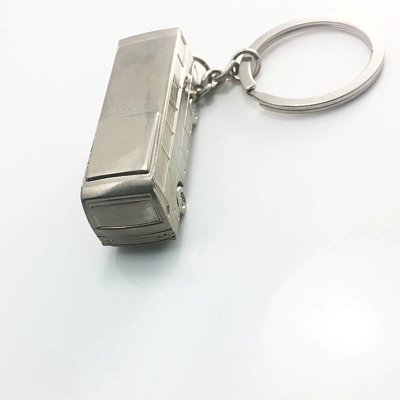 3D bus shape keychain