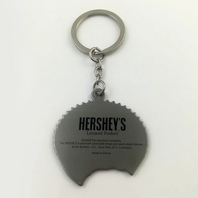 Metal food keychain