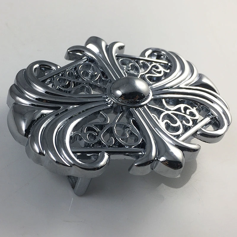 Silver noble belt buckle for man