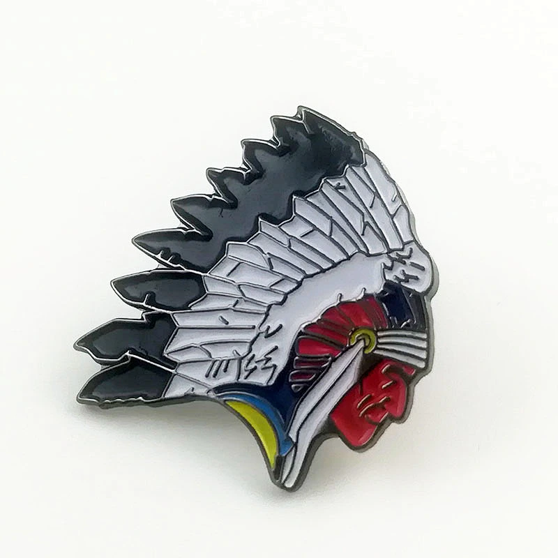 Metal enamel Indian pin