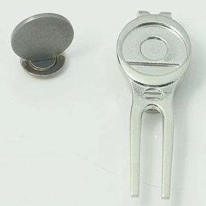 Gold and silver golf divot tool
