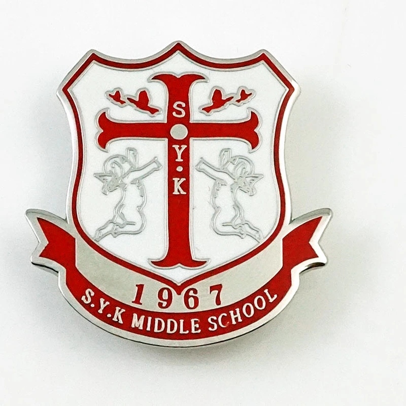 Enamel middle school badge