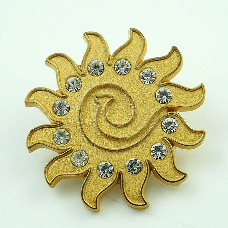 Sun lapel pin badge