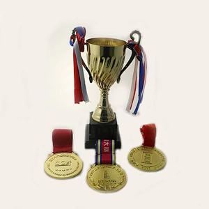 Custom sport medals with trophies