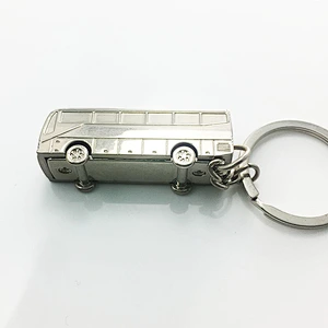3D bus shape keychain