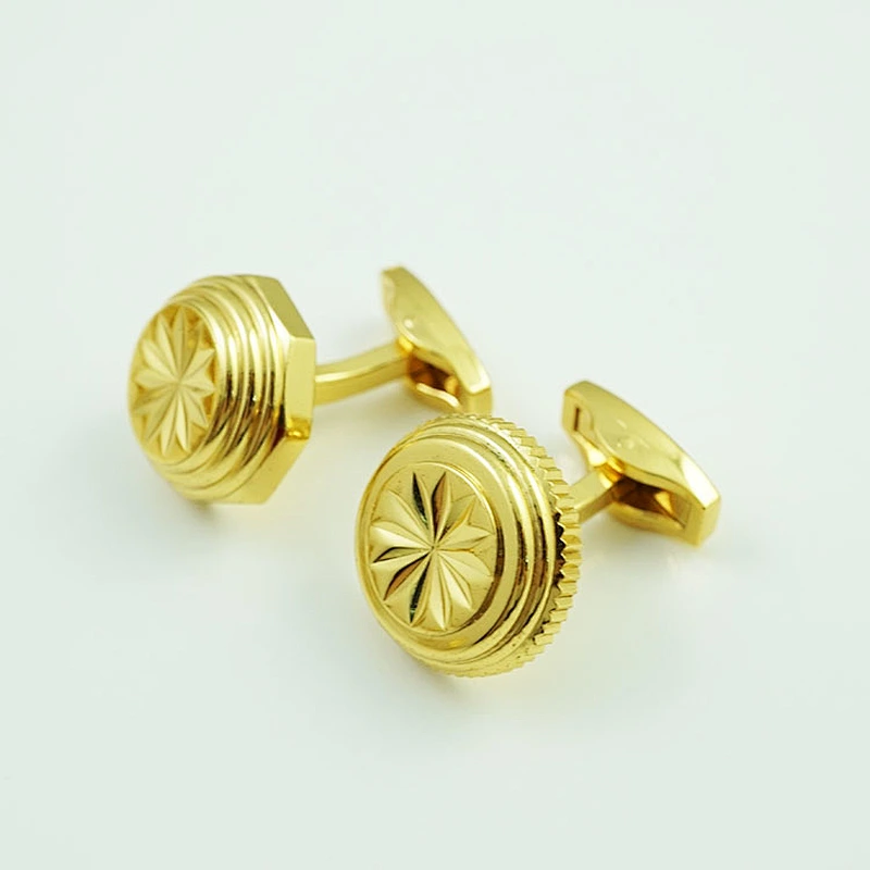 gold cufflink