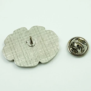 Rainbow daisy flower lapel pin
