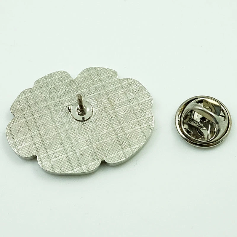 Rainbow daisy flower lapel pin