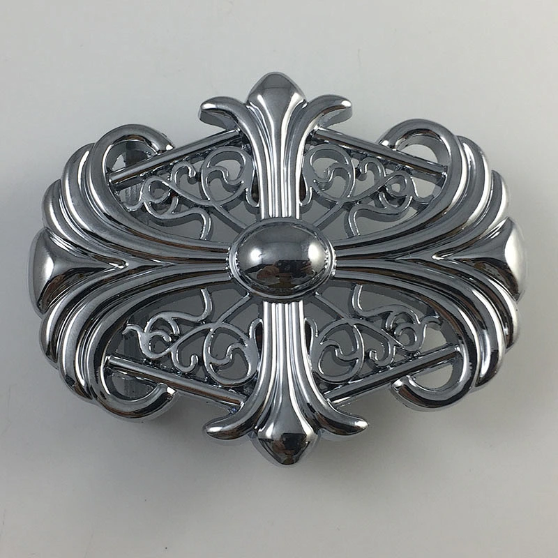 Silver noble belt buckle for man