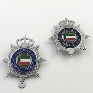 kuwait metal badges for gift