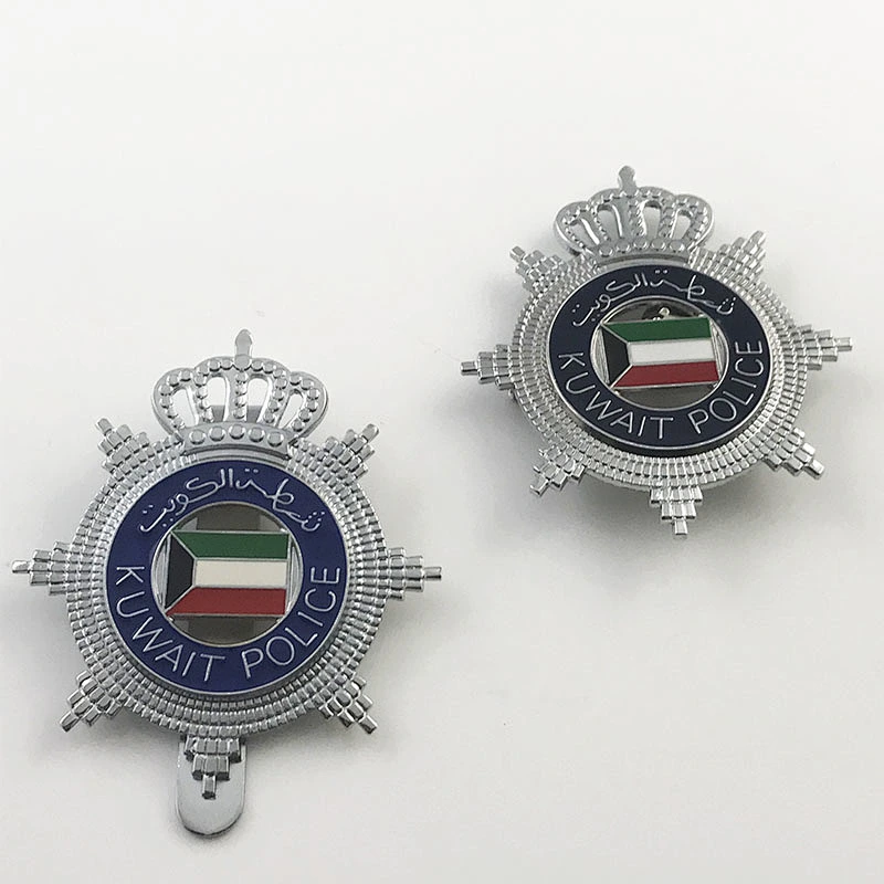 kuwait metal badges for gift