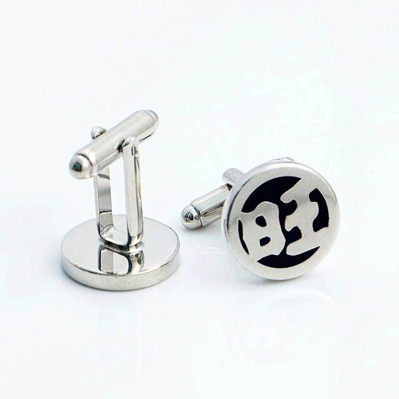 Custom enamel cufflinks