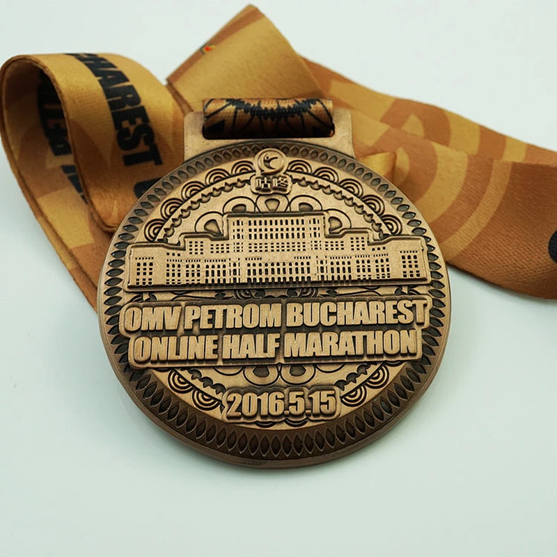 Custom marathon medal