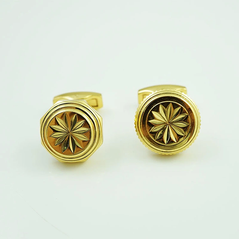 gold cufflink