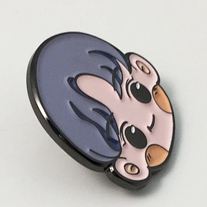 Cute boy head pin