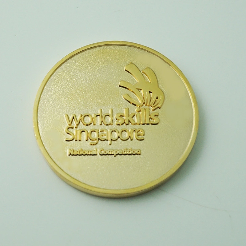 New design 3d custom gold metal coin