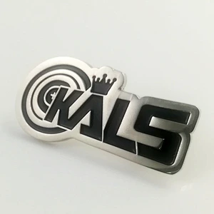 Metal letter lapel pin badge