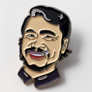 Cartoon human  badge