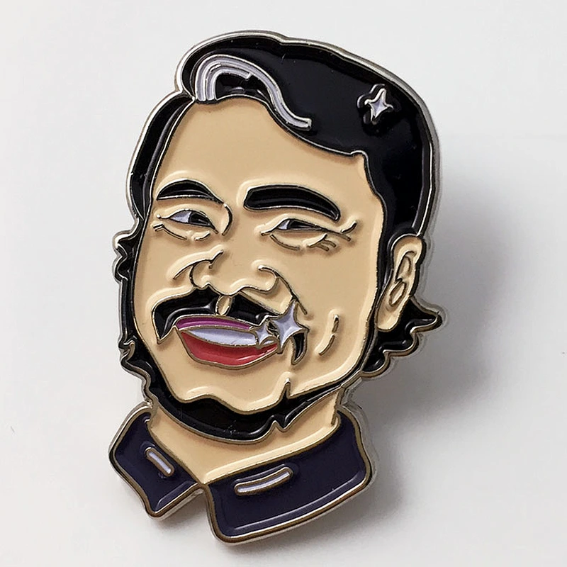 Cartoon human  badge