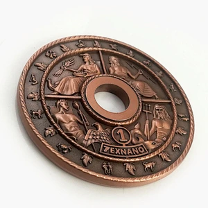 Metal antique challenge coins