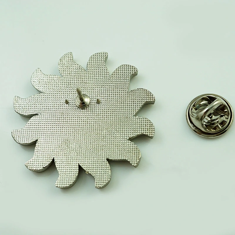 Sun lapel pin badge