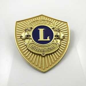 International Lions club custom 3D car emblem
