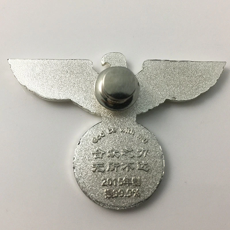Silver German eagle pin