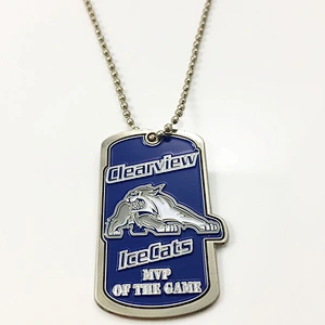 Custom shape logo dog tag