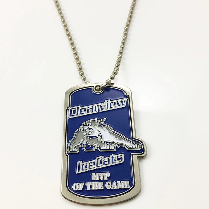 Custom shape logo dog tag