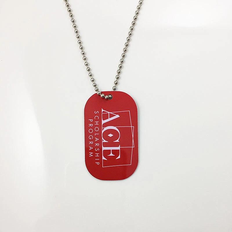Custom shape logo dog tag