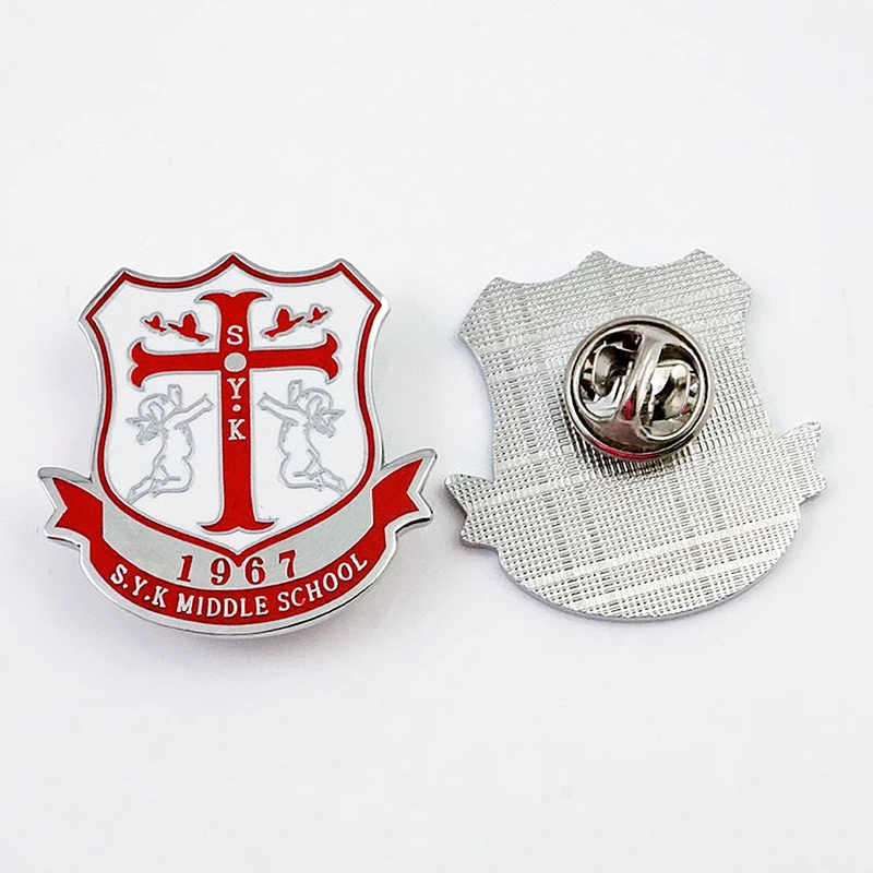 Enamel middle school badge