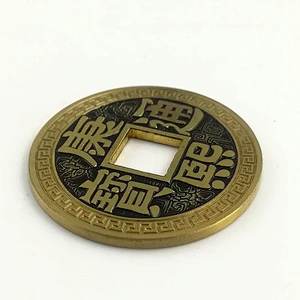 Antique hole metal souvenir coin