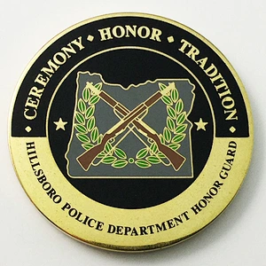 Guard soft enamel challenge coin