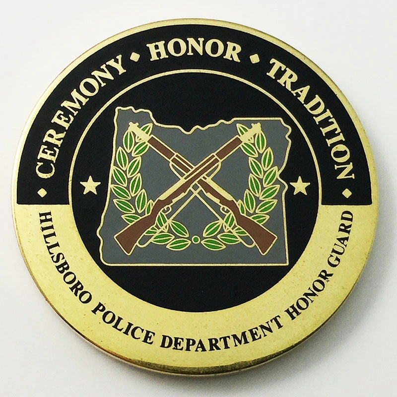 Guard soft enamel challenge coin