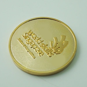New design 3d custom gold metal coin