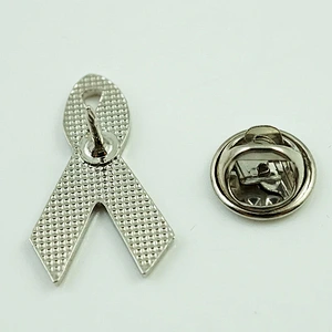 Custom ribbon metal pin badge