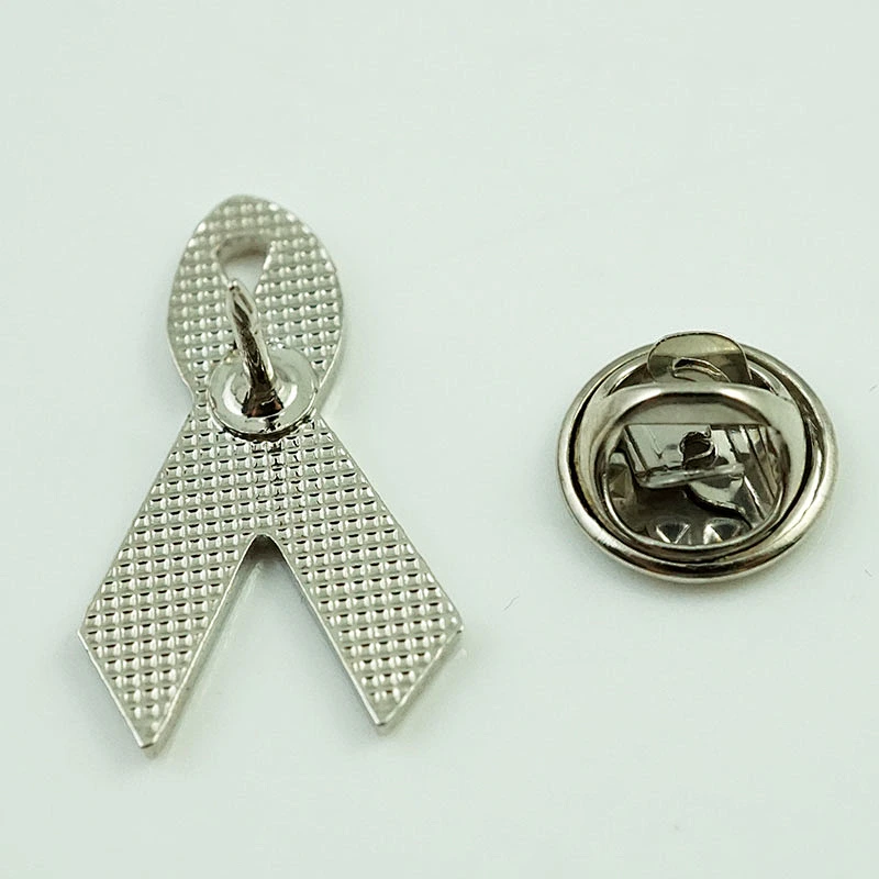 Custom ribbon metal pin badge