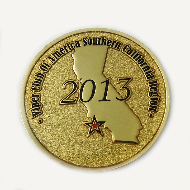 Embossed logo challenge coin