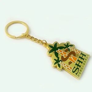 coco shape metal keychain souvenirs