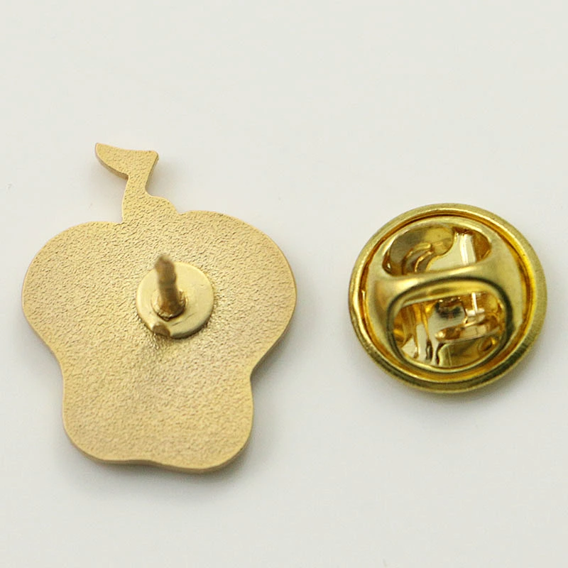 Crown lapel metal pin badge
